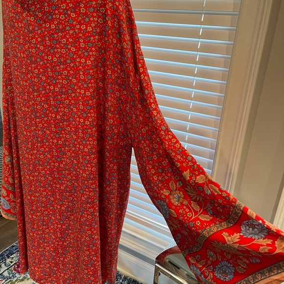 Red Multicolored Kimono Red Aztec Bohemian style kimono. Kimono only - Picture 15 of 15